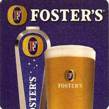 Fosters Import Coaster Sticker