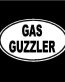 Gas Guzzler Oval Decal