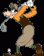 goofy golf sticker