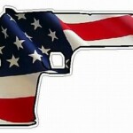 HAND GUN FILLS flag usa