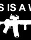 Happiness Is A Warm Gun AR-15 Bumper Sticker