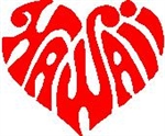 Hawaii Heart STICKER