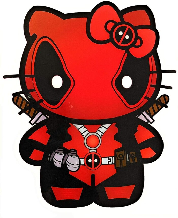 hello k deadpool sticker