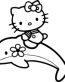 Hello K Dolphin Sticker
