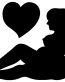 I Love Large Girls Sticker
