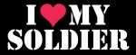 I Love My Soldier Bumper Sticker