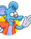 itchy and scratchy funny cartoon sticker 5