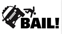 Jeep Bail Vinyl Decal