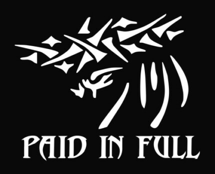 Jesus  Paid in Full Die Cut Vinyl Decal Sticker