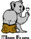 KOALA MOON BLUEY STICKER