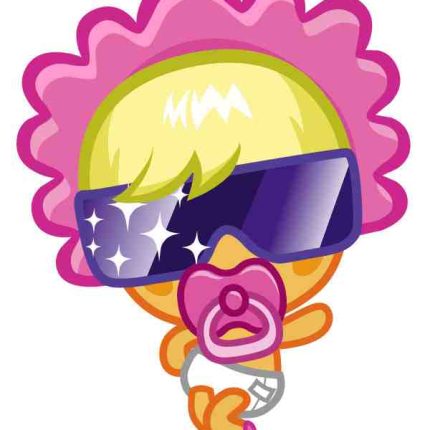 LADY GOO GOO girl sticker