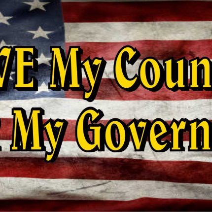 RWG LOVE MY COUNTRY FEAR MY GOVERNMENT RWG yellow