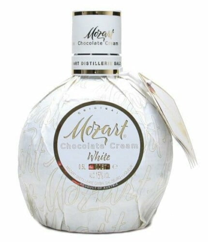 Mozart Chocolate White Liqueur Bottle