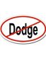 no dodge oval sticker