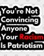 NOT CONVINCING ANYONE ANTI RACISM STICKER