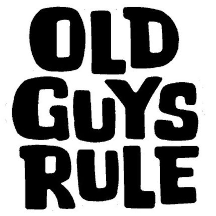 Old Guys Rule funny car sticker