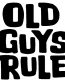 Old Guys Rule funny car sticker