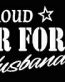 PROUD Military Stickers AIR FORCE HUSBAND