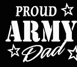 PROUD Military Stickers ARMY DAD