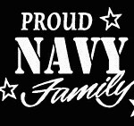 PROUD Military Stickers NAVY FAMILY