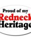 proud redneck heritage oval decal