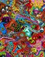 psychedelic art stickers wall decal 01