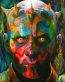 psychedelic faces wall decal car sticker 19