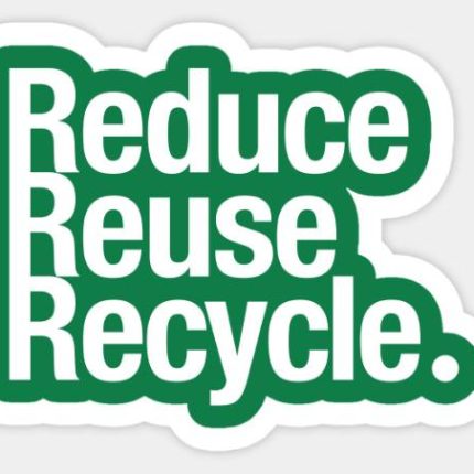 reuse reduce recycle sticker 2