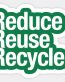 reuse reduce recycle sticker 2