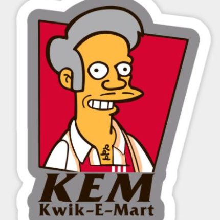 SIMPSON Kwik-E-Mart Sticker