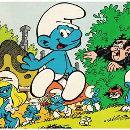 Smurf Wallpaper Sticker 1