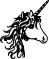 Unicorn Head Vinyl Die Cut decal Sticker