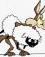 wile-e-coyote-and-the-road-runner-with sheep sticker