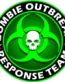 Zombie Outbreak Response Team Green Circle Sticker