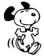 Snoopy dance decal
