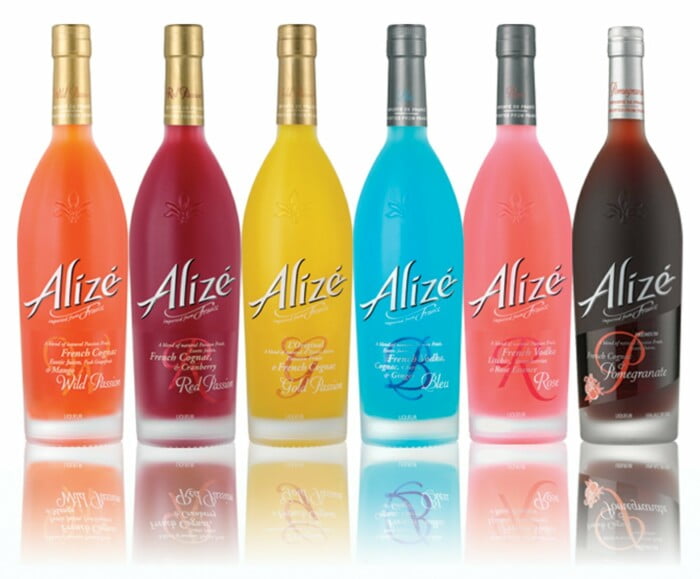 Alize Liqueur Bottles Rectangular Decal