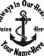 Always in Our Hearts Navy Sticker
