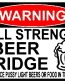 beer fridge sticker set