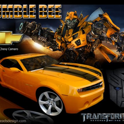 BumbleBee Camaro Wallpaper Sticker