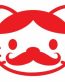 Cat Face with Mustache Diecut Decal