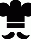 Chef Sticker with Mustache Decal