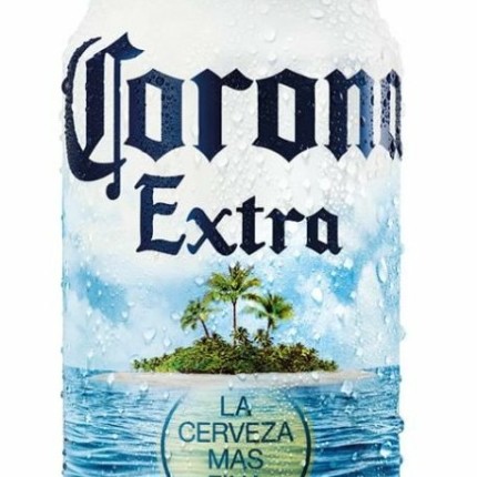 Corona-Extra-Summer-Beach-Can Shaped-Sticker with Lime