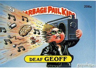 Deaf GEOFF Funny Sticker Name Decal