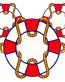 disney cruise ship life preserver logo sticker