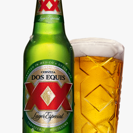 Dos Equis Bottle and Glass Sticker