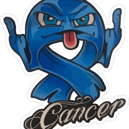 double flip cancer sticker