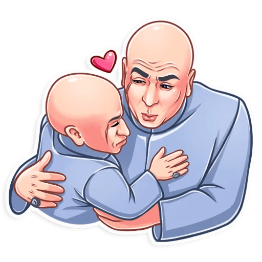 dr evil and mini me drawing