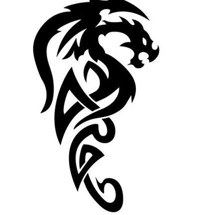 dragon_tribal logo sticker 66