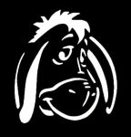 Eeyore Face Decal Sticker