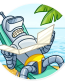 futurama tv show cartoon bender sticker 26